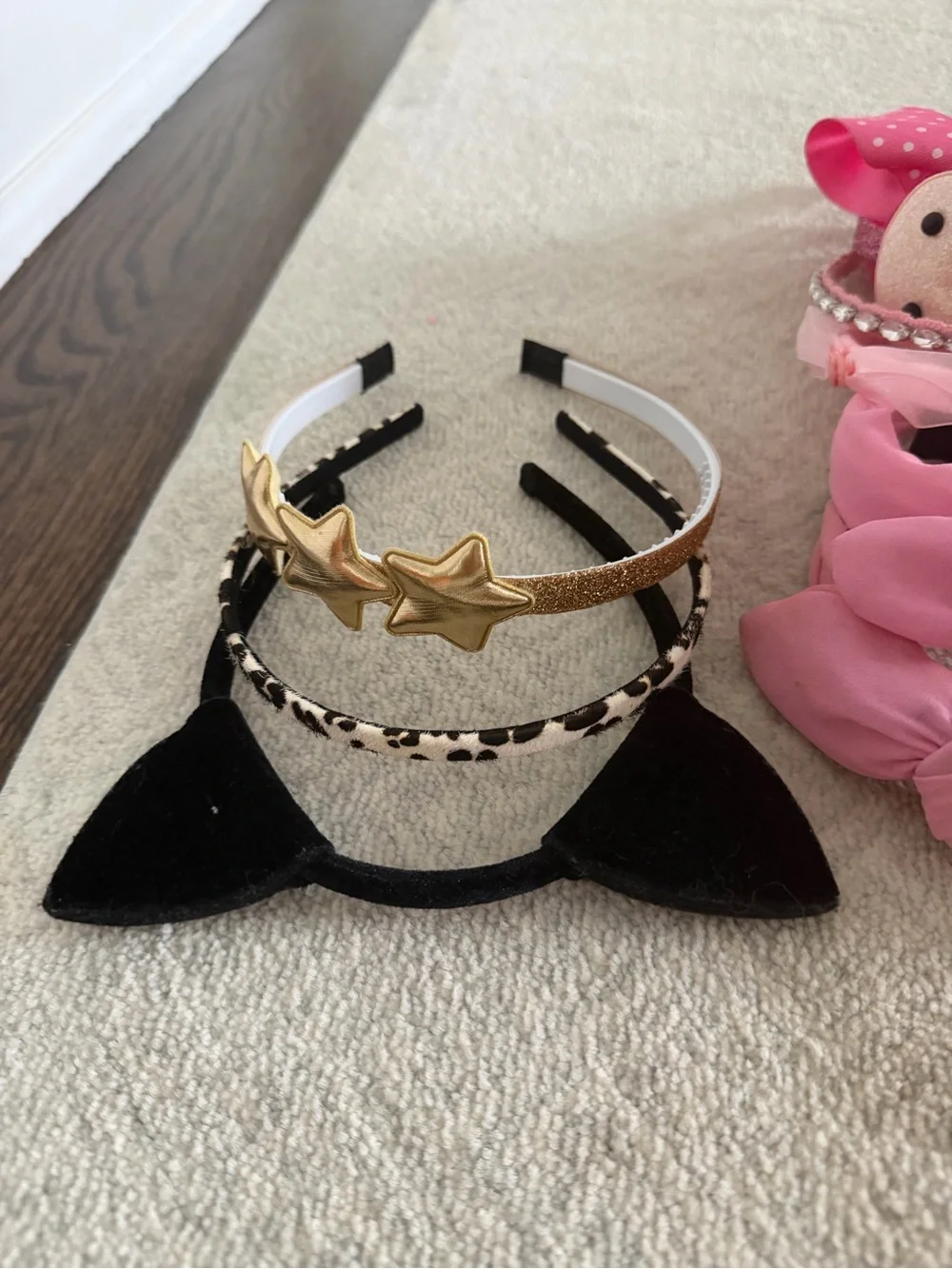 18 piece Headband Set with Bows, Bunny and Mermaid figures & Rhinestone Accents